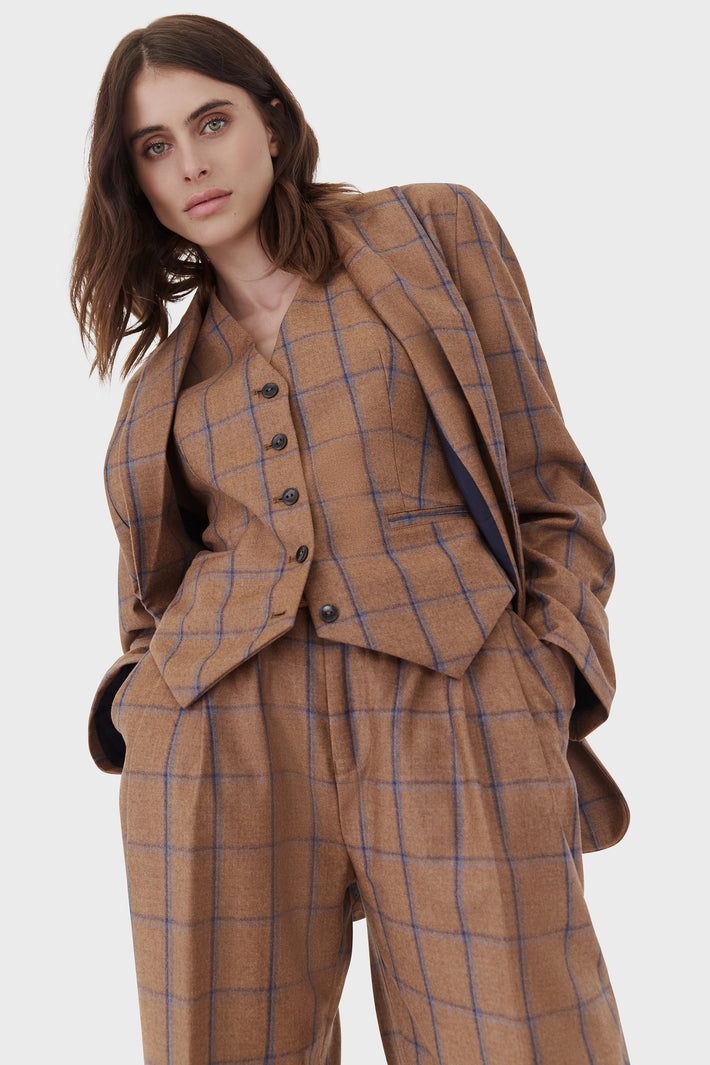 Florence Check Waistcoat