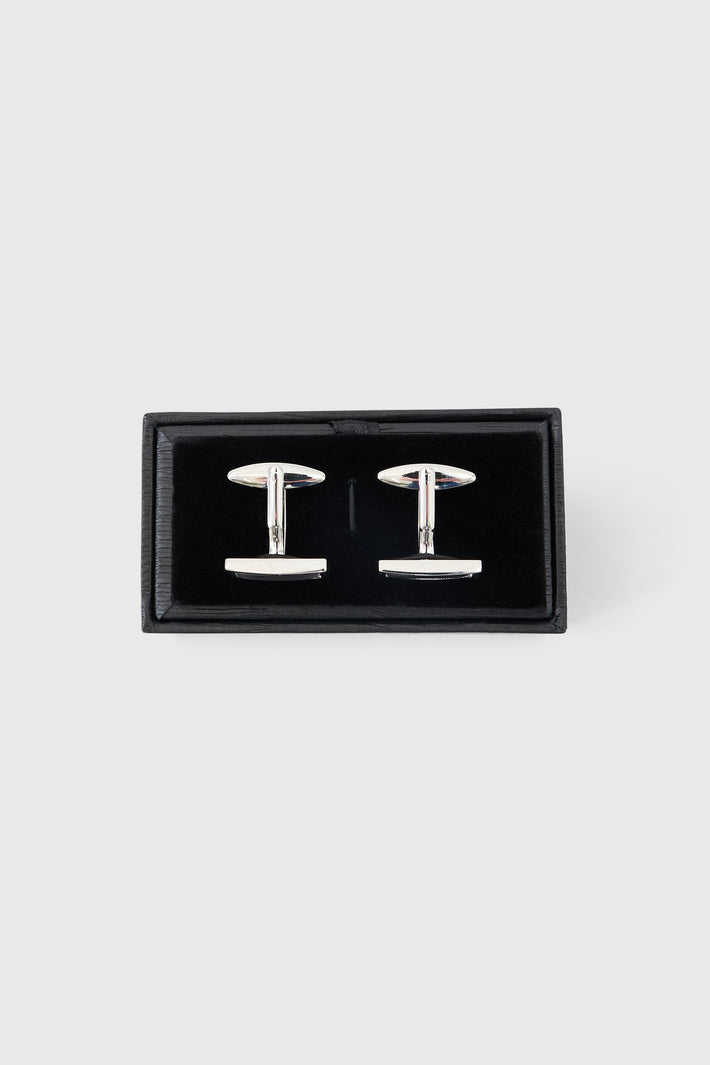 Cats Eye Dark Grey Cufflinks