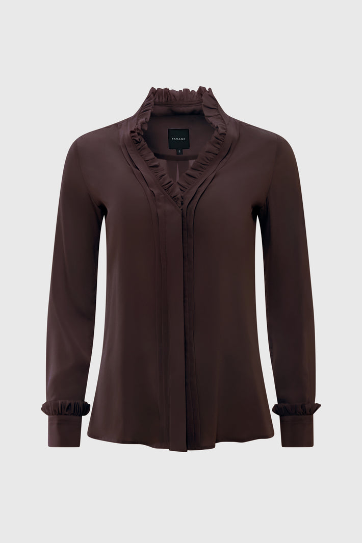 Double Ruffle Blouse