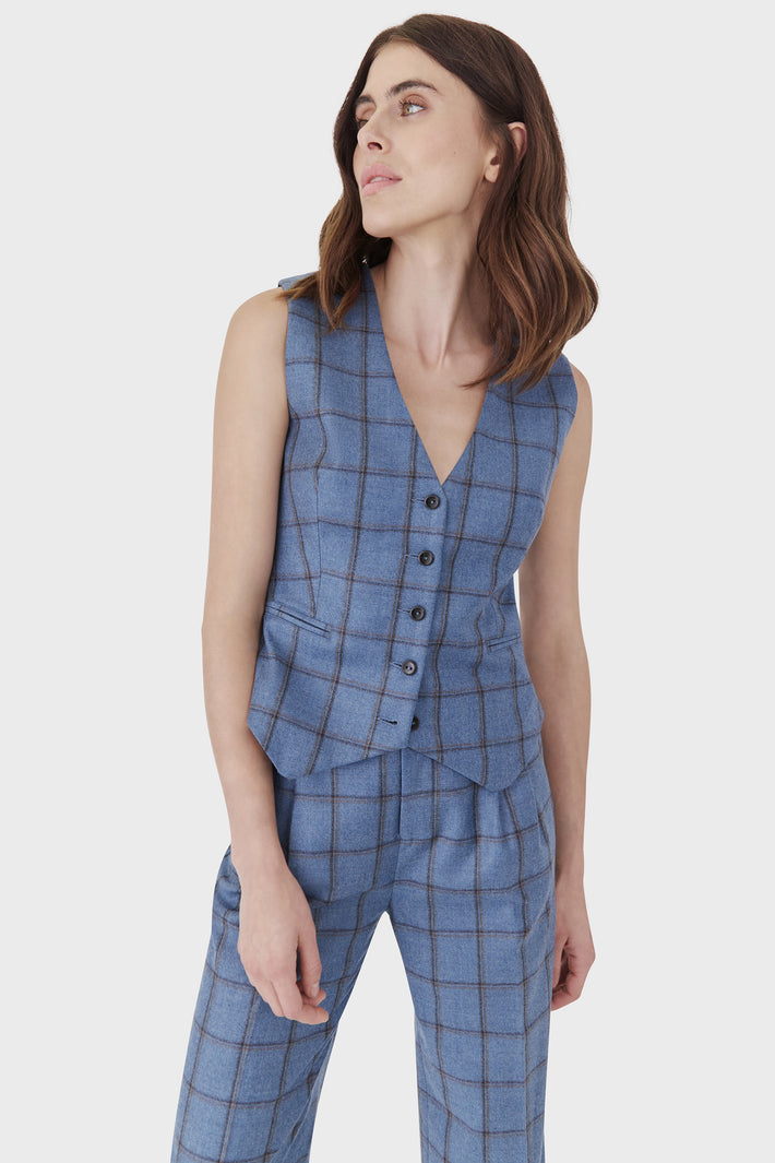 Florence Check Waistcoat
