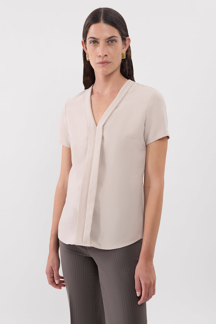 Panel V Neck Top