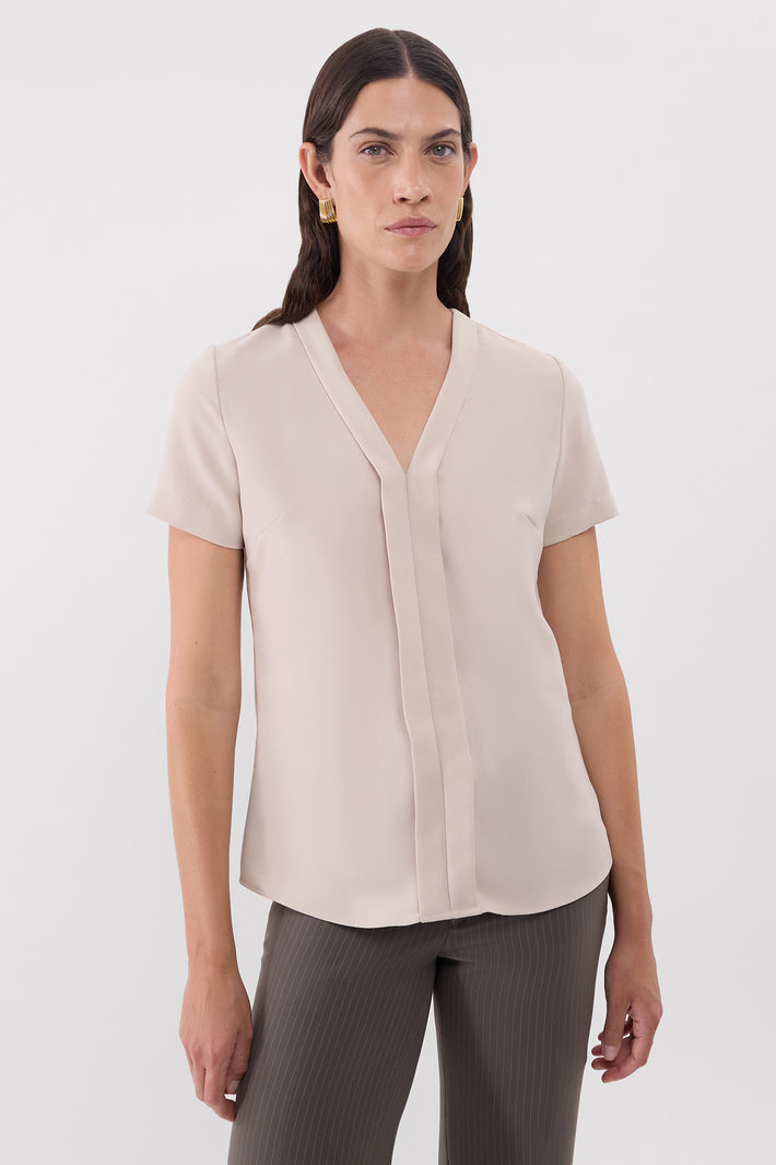 Panel V Neck Top