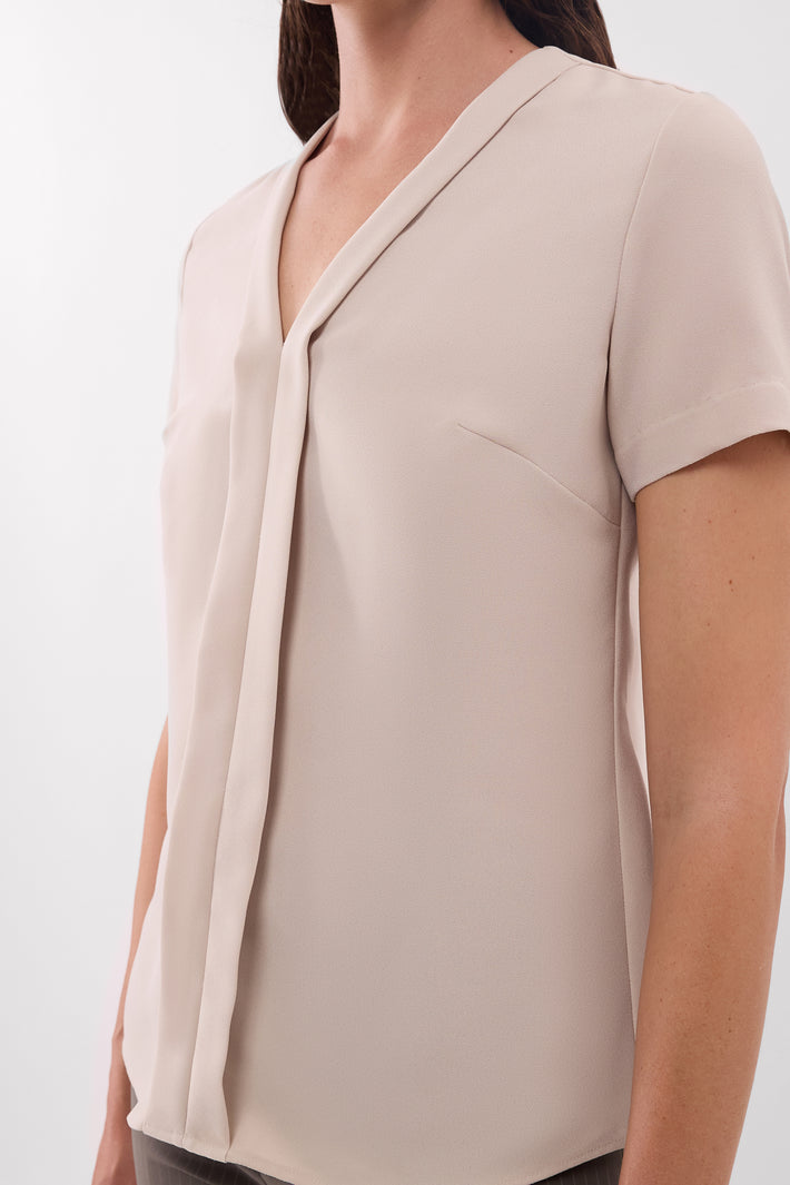 Panel V Neck Top