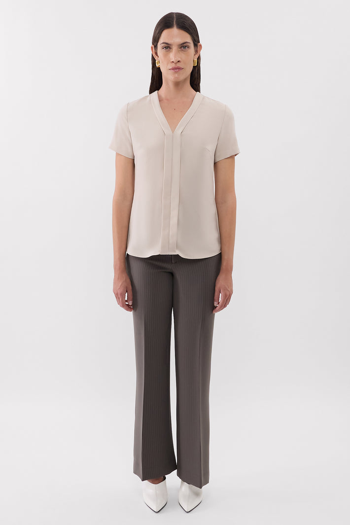 Panel V Neck Top