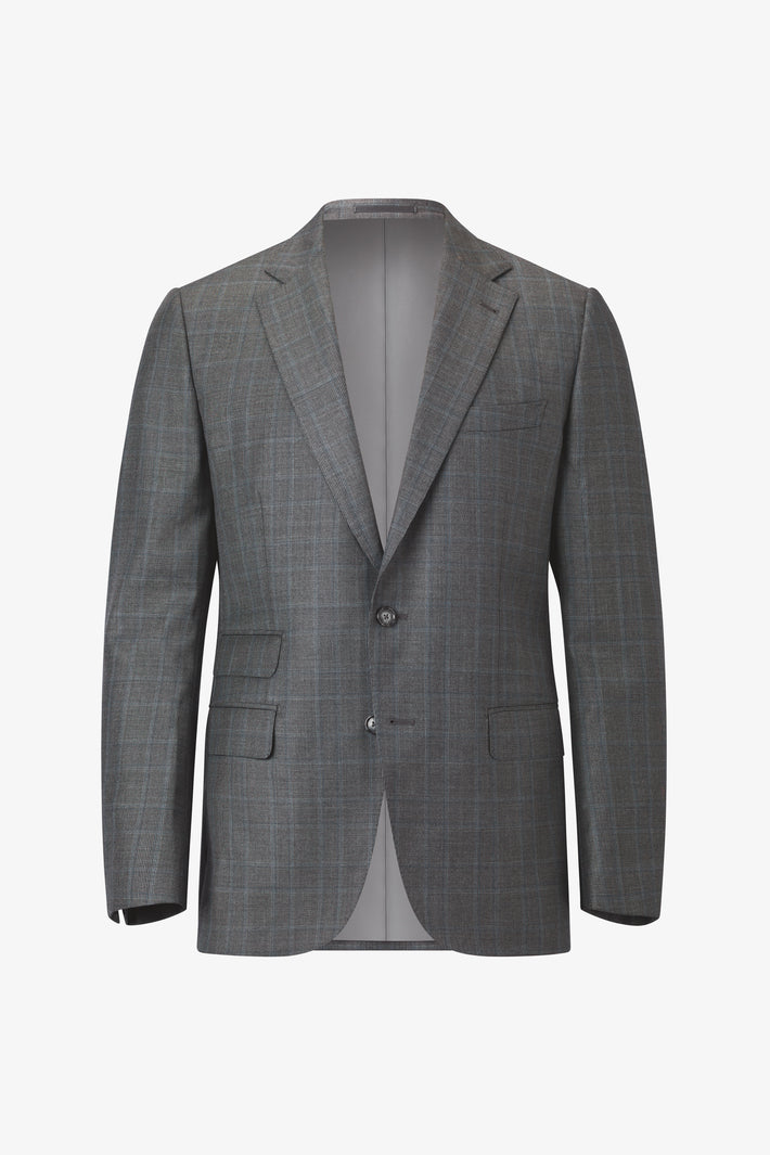 London Notch Lapel Check Suit