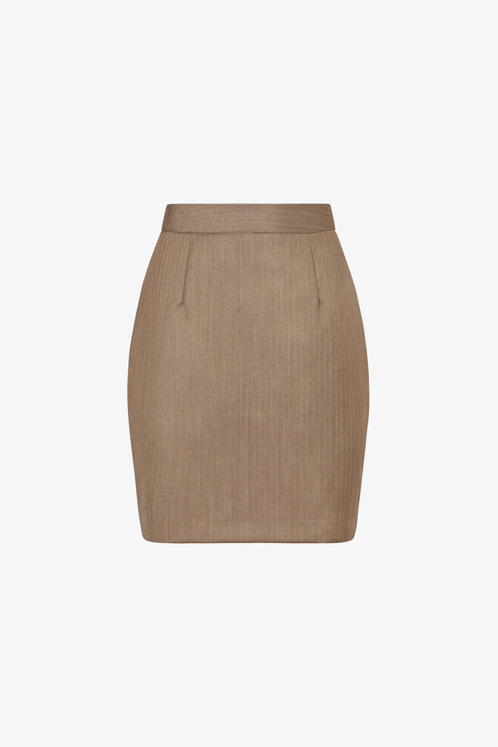 Italian Wool Short Skirt