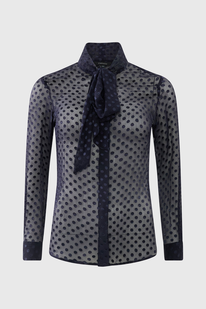 Norah Blouse Sheer Dot