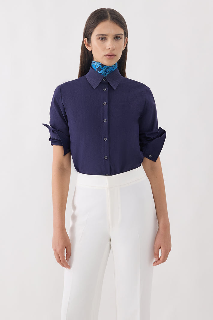 Relaxed Fit Shirt - Seersucker