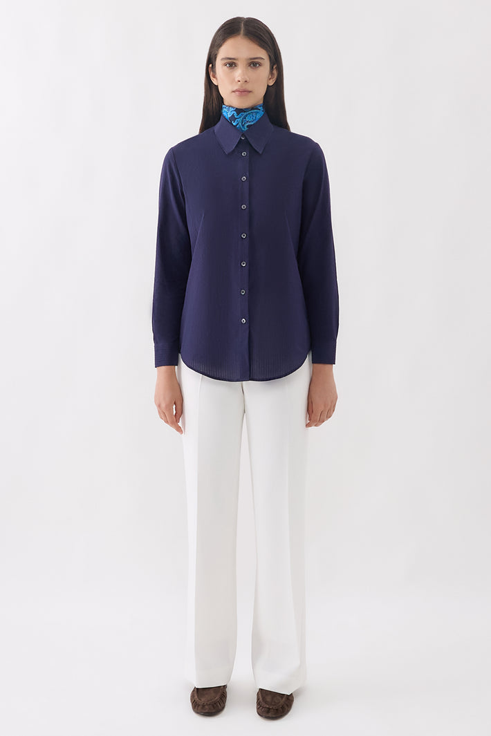 Relaxed Fit Shirt - Seersucker