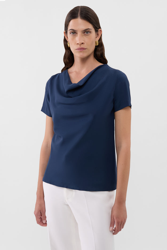 Aleksa Cowl Neck Top