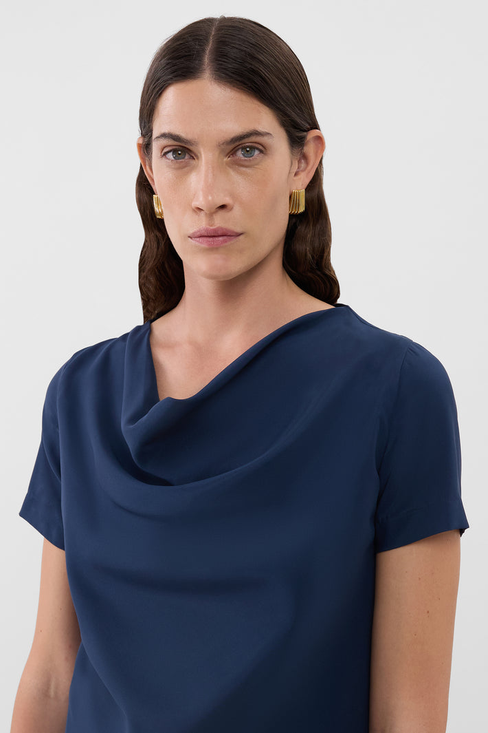 Aleksa Cowl Neck Top