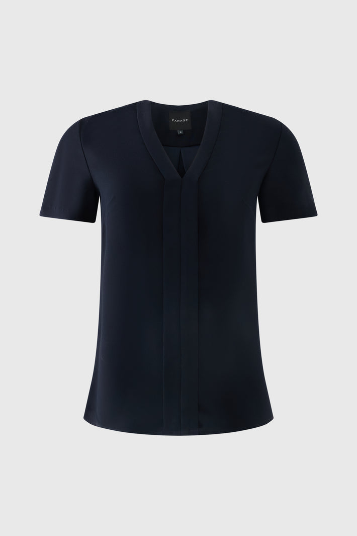 Panel V Neck Top