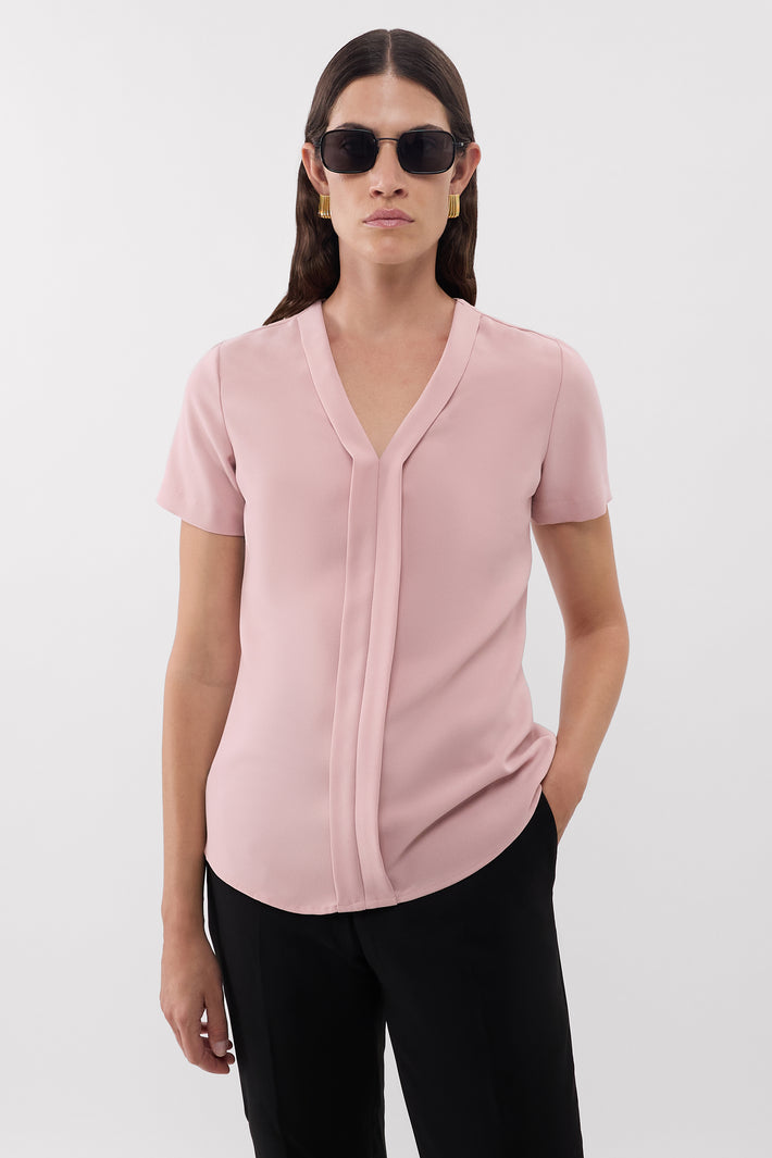 Panel V Neck Top