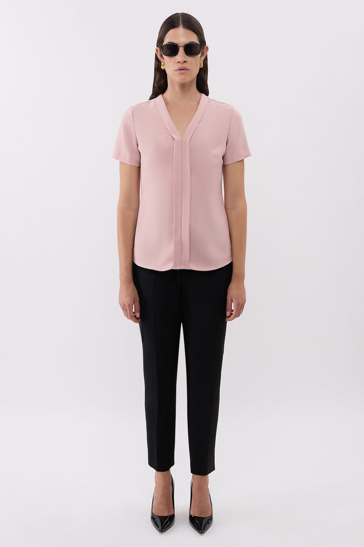 Panel V Neck Top