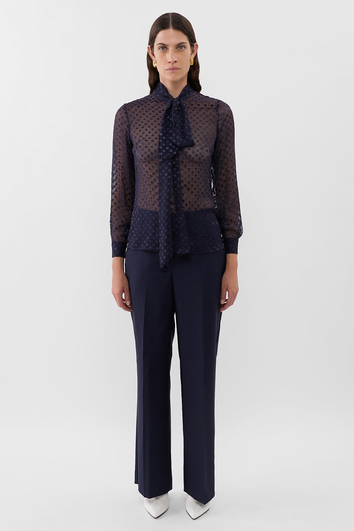 Norah Blouse Sheer Dot