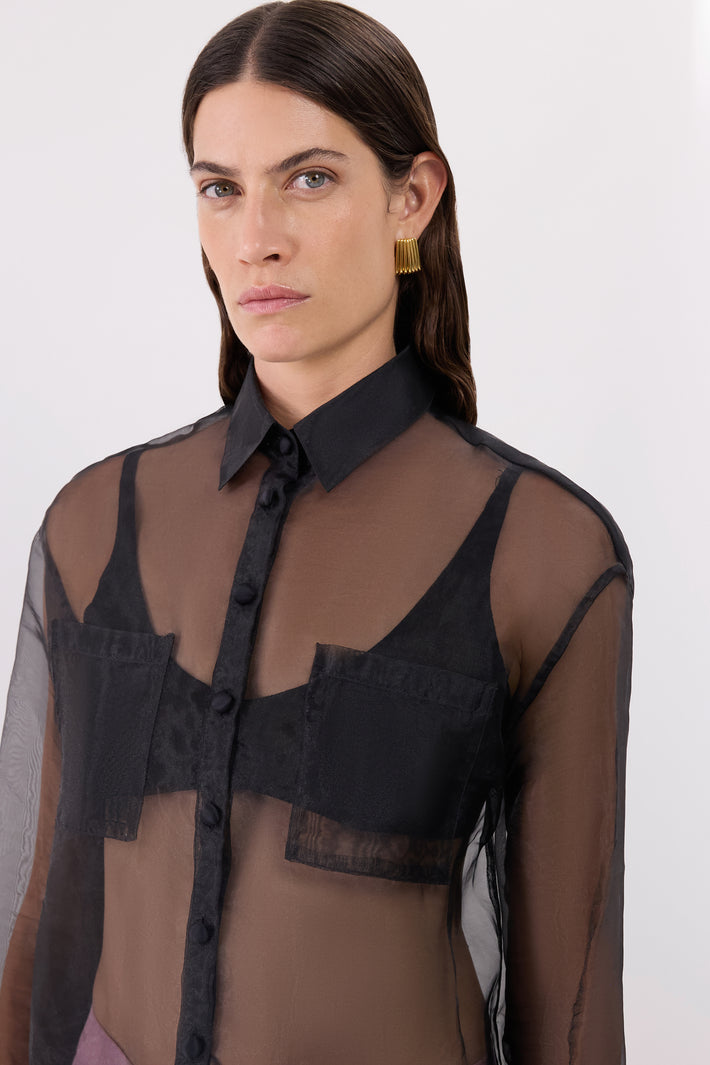 Organza Evening Blouse