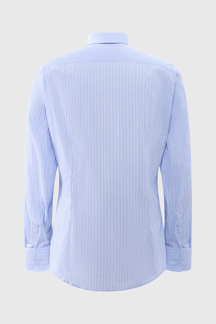 Slim fit French Cuff Shirt Albini Cotton Stripe