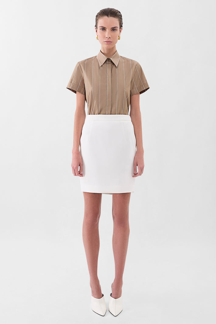 Signature Crepe Mini Skirt