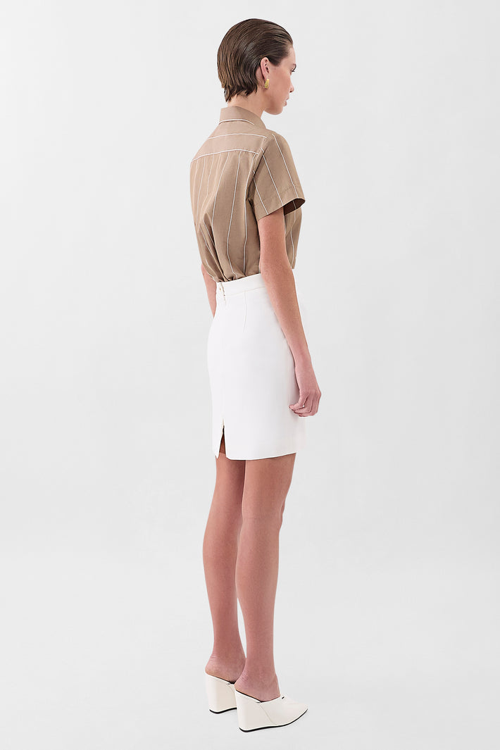 Signature Crepe Mini Skirt