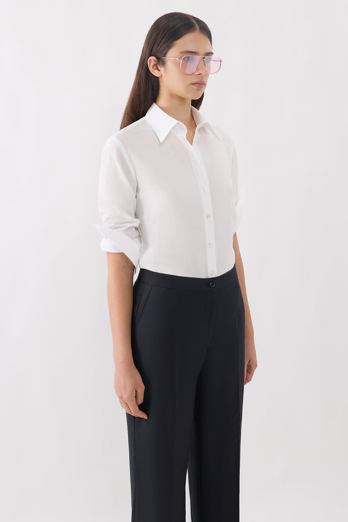 Relaxed Fit Shirt - Seersucker