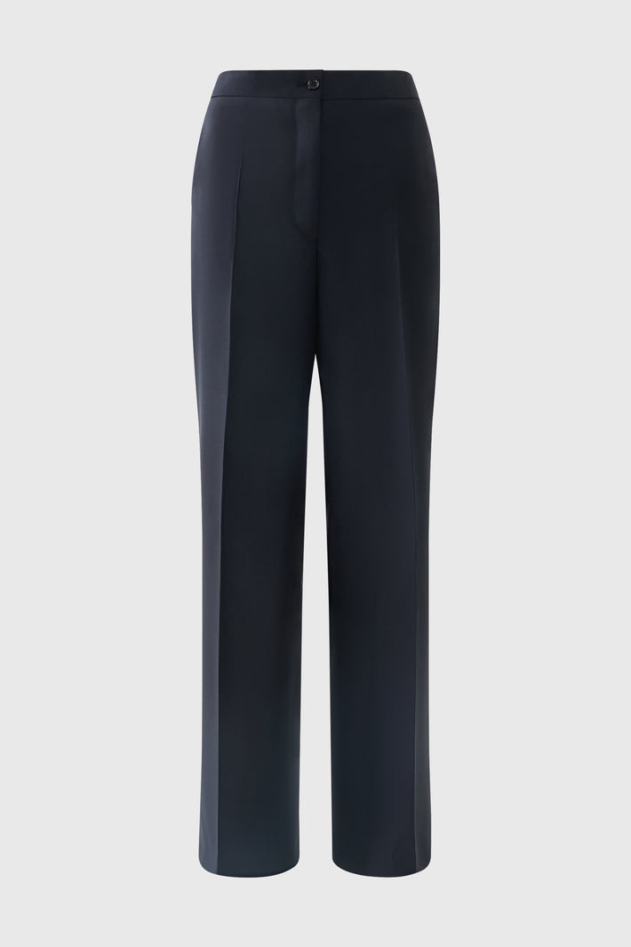 Fine Wide Leg Trouser