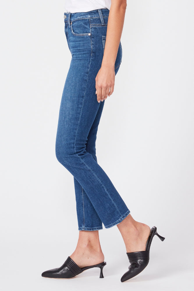 PAIGE Women's Sarah Vintage Highest Rise Slim Straight Leg Jean - Classic Denim Wash - View #4