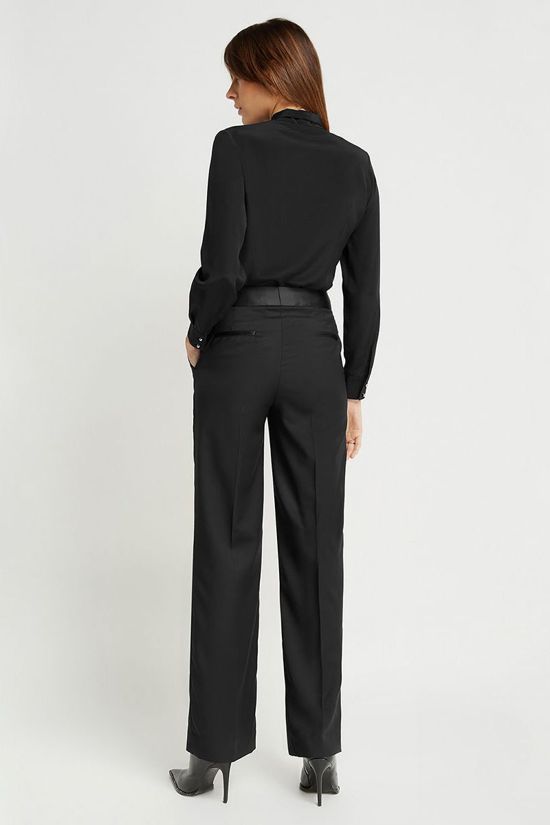 Womens tailored tuxedo trousers hotsell